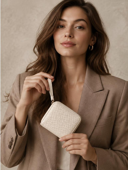 Billetera con Cierre Marfil - Polliry