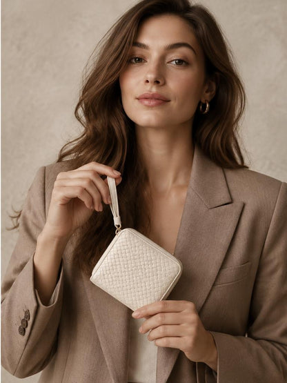 Billetera con Cierre Marfil - Polliry